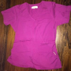 Koi Scrub Pink Top Size S